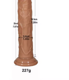 Realistinen Imukuppi Dildo 14,5-24cm