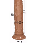 Realistinen Imukuppi Dildo 14,5-24cm