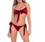 Cottelli Tie Up Bra And Briefs Set Red