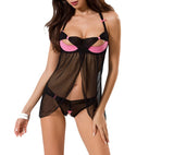 Passion Praline Black And Pink Chemise