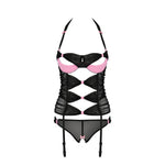 Passion Praline Black And Pink Corset