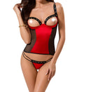 Passion Midori Red And Black Corset