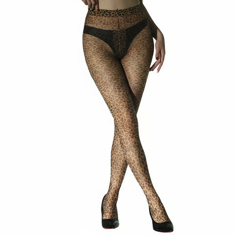 Ohuet Leopardi Sukkahousut