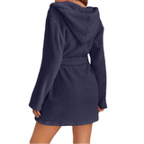 Naisten Hupullinen Lämmin Aamutakki