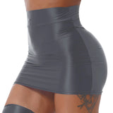 Keinonahkainen Minihame