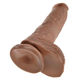 KING COCK Realistinen Imukuppidildo Kiveksillä 25.4cm