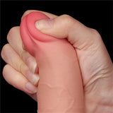 TPE Dildo Liikkuvalla Esinahalla 19cm