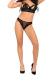 Corsetti Caniave Bra And Panty Set Black